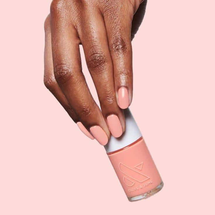 Beautiful pink nail polish